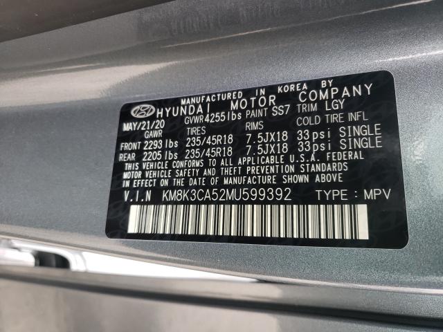 2021 HYUNDAI KONA LIMIT KM8K3CA52MU599392