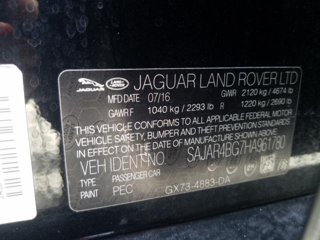 2017 JAGUAR XE SAJAR4BG7HA961780