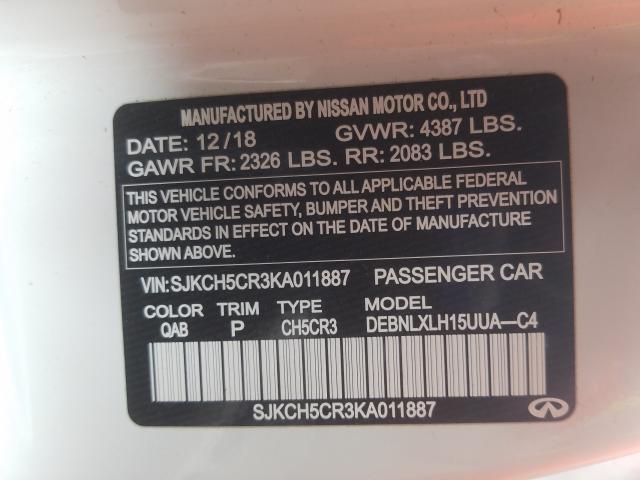 2019 INFINITI QX30 LUXE - SJKCH5CR3KA011887