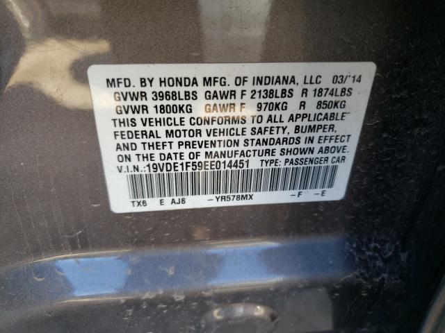 2014 ACURA ILX 20 PRE 19VDE1F59EE014451