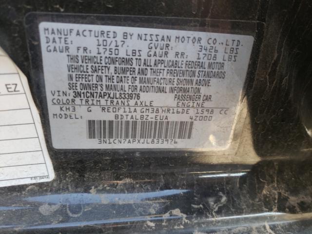 2018 NISSAN VERSA S - 3N1CN7APXJL833976