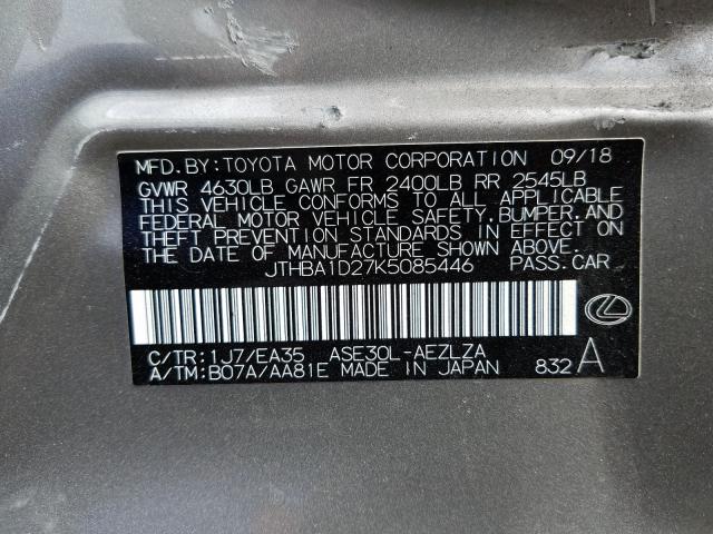 2019 LEXUS IS 300 JTHBA1D27K5085446