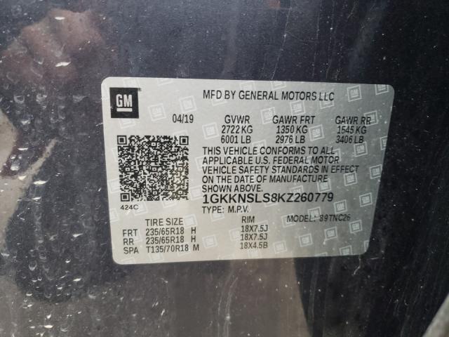 2019 GMC ACADIA SLE 1GKKNSLS8KZ260779