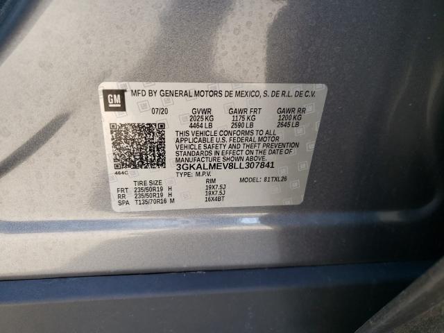 2020 GMC TERRAIN SL 3GKALMEV8LL307841