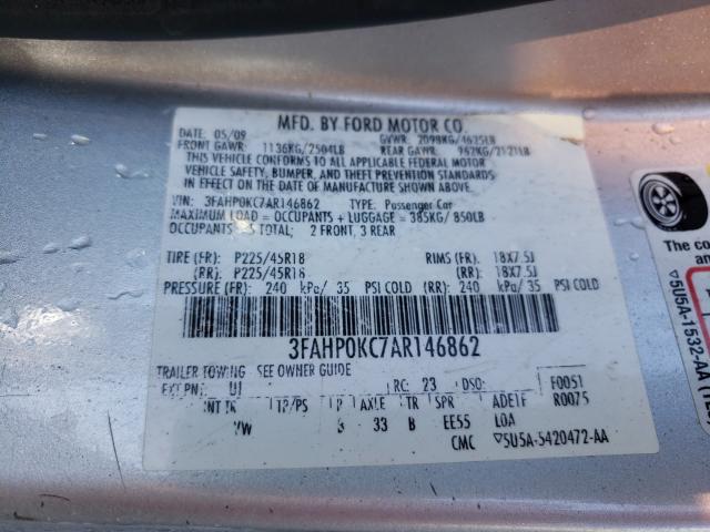 2010 FORD FUSION SPO 3FAHP0KC7AR146862