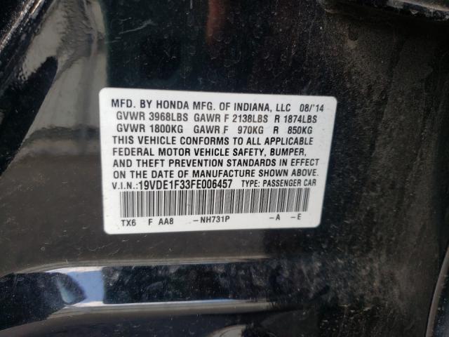 2015 ACURA ILX 20 19VDE1F33FE006457