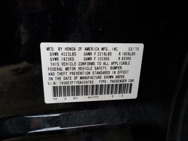 2016 ACURA ILX PREMIU 19UDE2F77GA004765