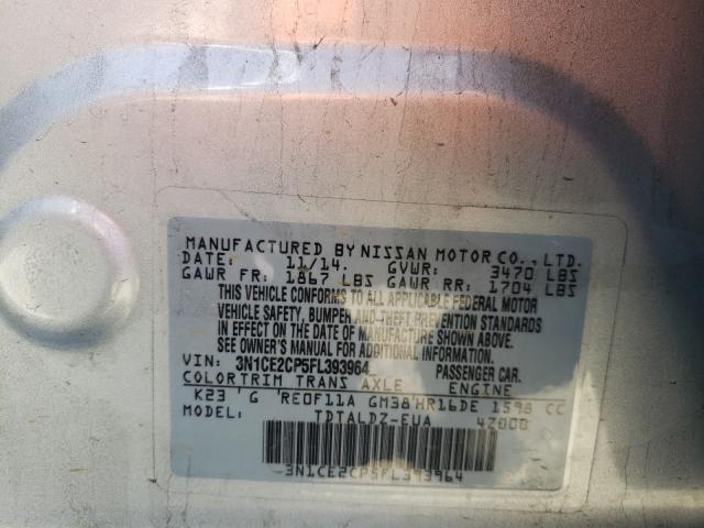 2015 NISSAN VERSA NOTE 3N1CE2CP5FL393964