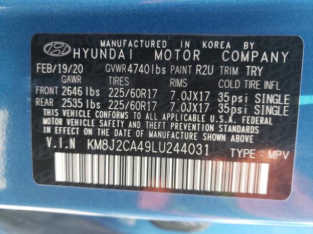 2020 HYUNDAI TUCSON SE KM8J2CA49LU244031