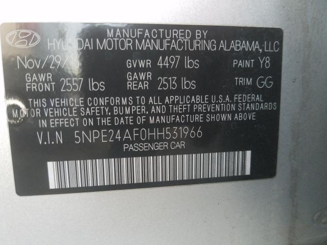 2017 HYUNDAI SONATA SE - 5NPE24AF0HH531966