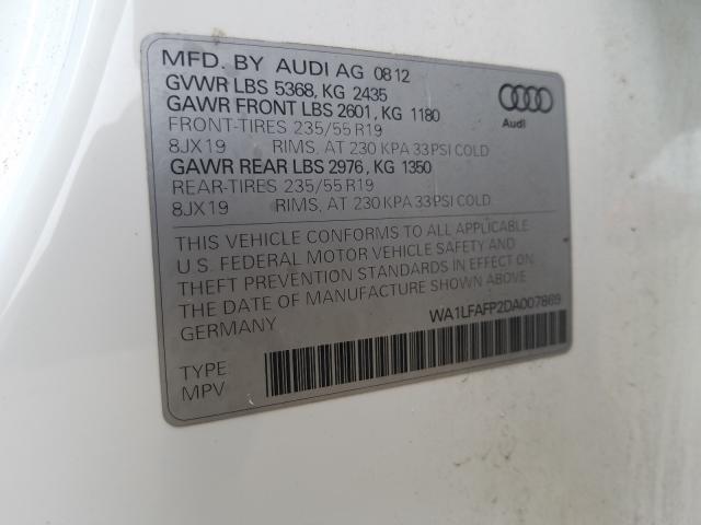 2013 AUDI Q5 PREMIUM WA1LFAFP2DA007869