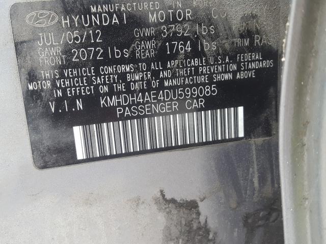 2013 HYUNDAI ELANTRA KMHDH4AE4DU599085
