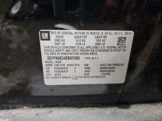 2014 CADILLAC SRX 3GYFNAE34ES687689