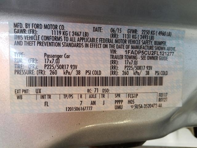 2015 FORD C-MAX PREM 1FADP5CU2FL121277