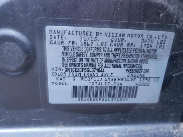 2016 NISSAN VERSA NOTE - 3N1CE2CP5GL371044
