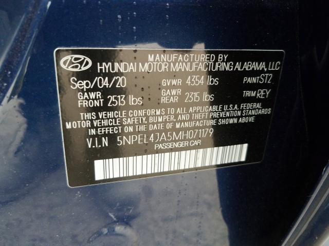 2021 HYUNDAI SONATA SEL 5NPEL4JA5MH071179