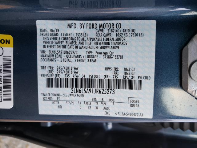 2018 LINCOLN MKZ PREMIE 3LN6L5A91JR625273
