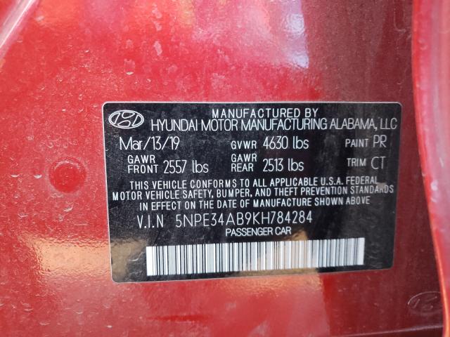 2019 HYUNDAI SONATA LIM - 5NPE34AB9KH784284
