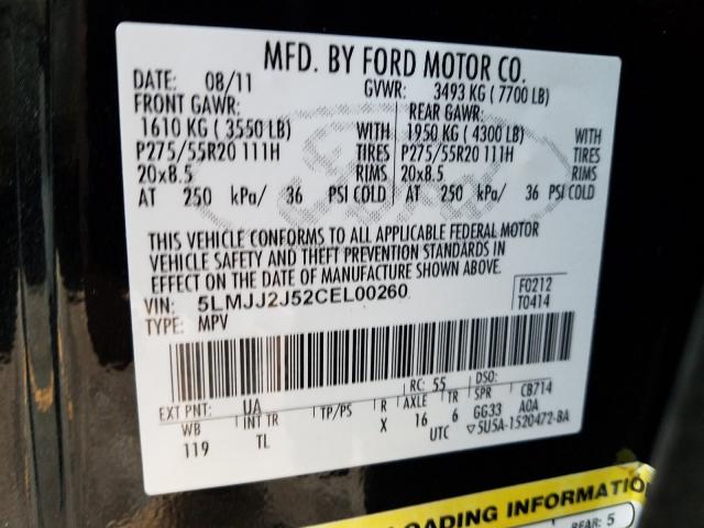2012 LINCOLN NAVIGATOR 5LMJJ2J52CEL00260