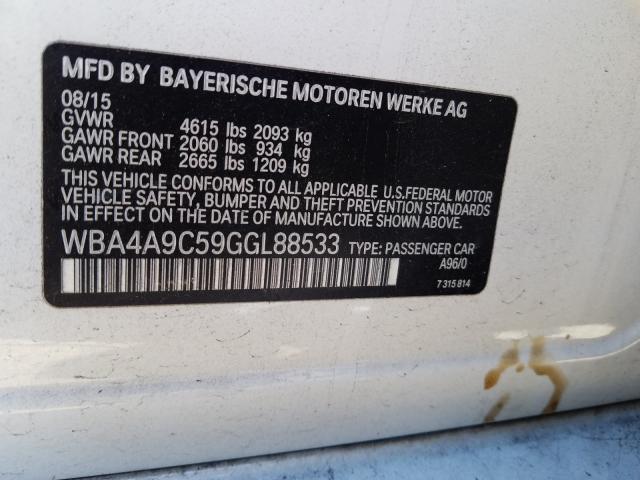2016 BMW 428 I GRAN WBA4A9C59GGL88533