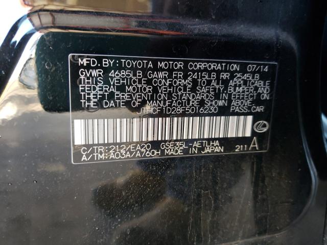2015 LEXUS IS 250 JTHCF1D28F5016230