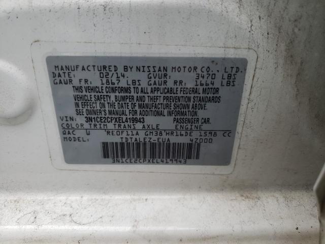 2014 NISSAN VERSA NOTE 3N1CE2CPXEL419943