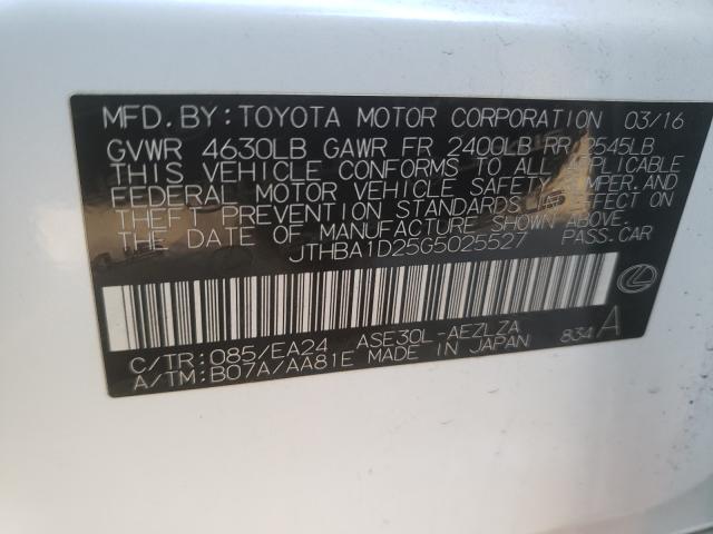 2016 LEXUS IS 200T JTHBA1D25G5025527