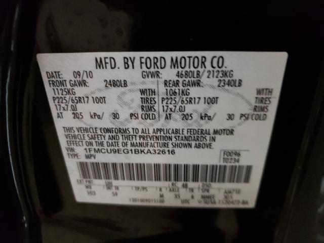 2011 FORD ESCAPE LIM 1FMCU9EG1BKA32616