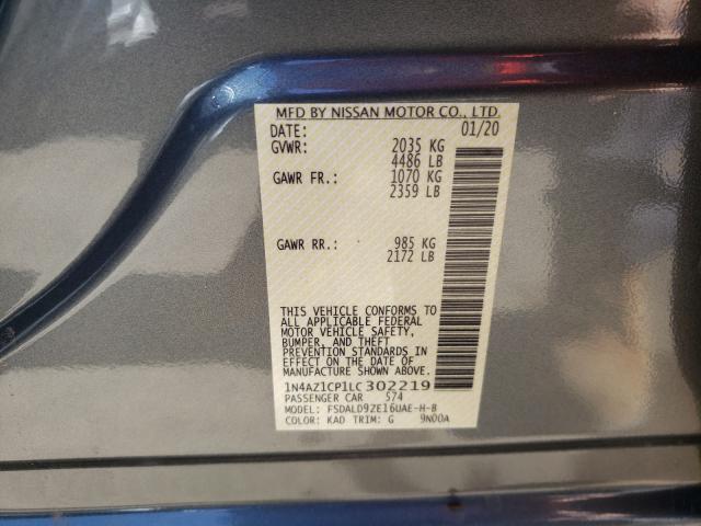 2020 NISSAN LEAF SV 1N4AZ1CP1LC302219