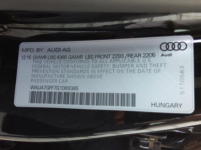 2016 AUDI A3 WAUA7GFF7G1069385