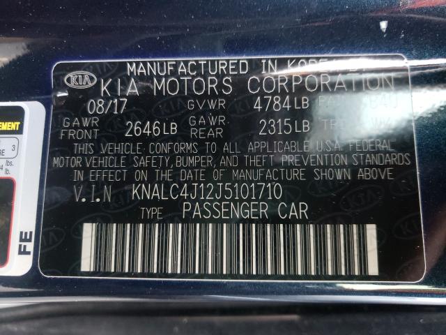 2018 KIA CADENZA LU KNALC4J12J5101710