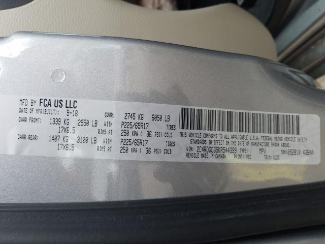2019 DODGE GRAND CARA 2C4RDGCG5KR544399
