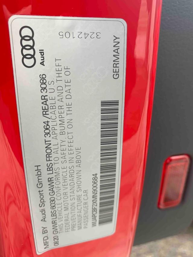 2021 AUDI RS7 WUAPCBF2XMN900684