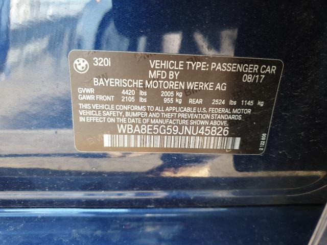 2018 BMW 320 XI WBA8E5G59JNU45826
