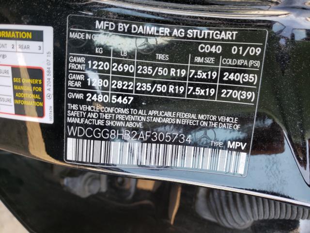 2010 MERCEDES-BENZ GLK 350 4M WDCGG8HB2AF305734