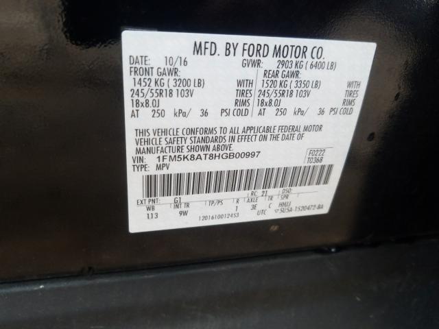 2017 FORD EXPLORER P 1FM5K8AT8HGB00997