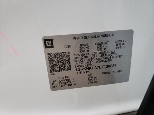 2020 GMC ACADIA SLE 1GKKNKLA7LZ130887