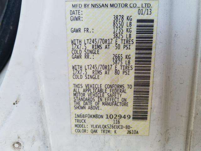 2013 NISSAN NV 1500 1N6BF0KM8DN102949