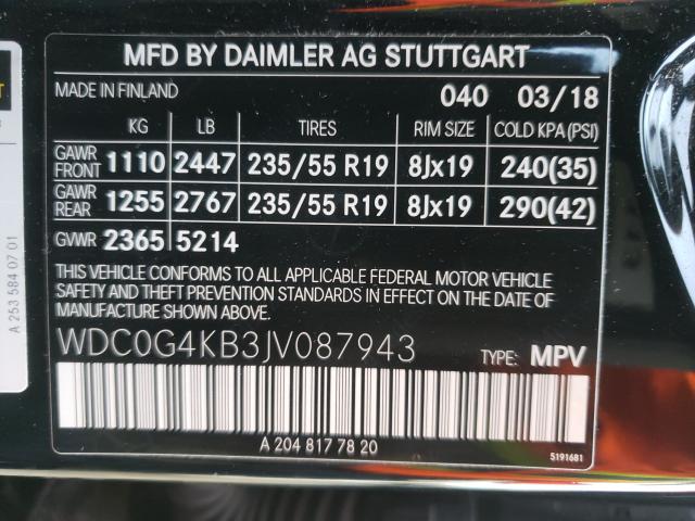 2018 MERCEDES-BENZ GLC 300 4M WDC0G4KB3JV087943