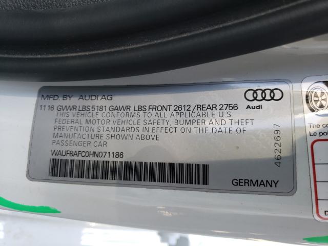 2017 AUDI A6 PREMIUM WAUF8AFC0HN071186