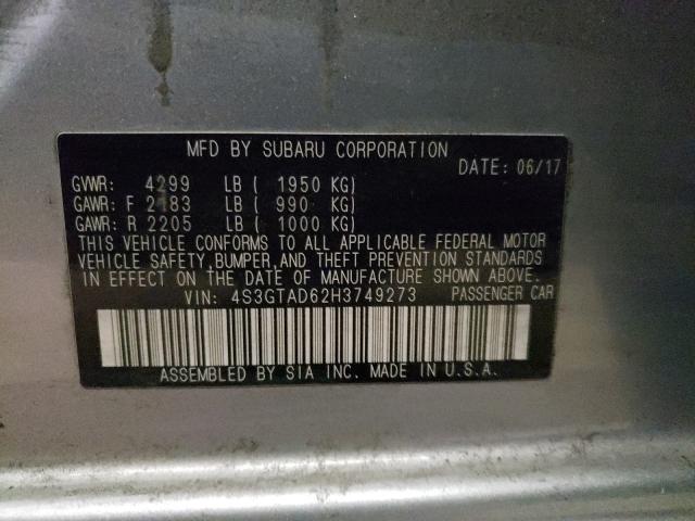 2017 SUBARU IMPREZA PR 4S3GTAD62H3749273