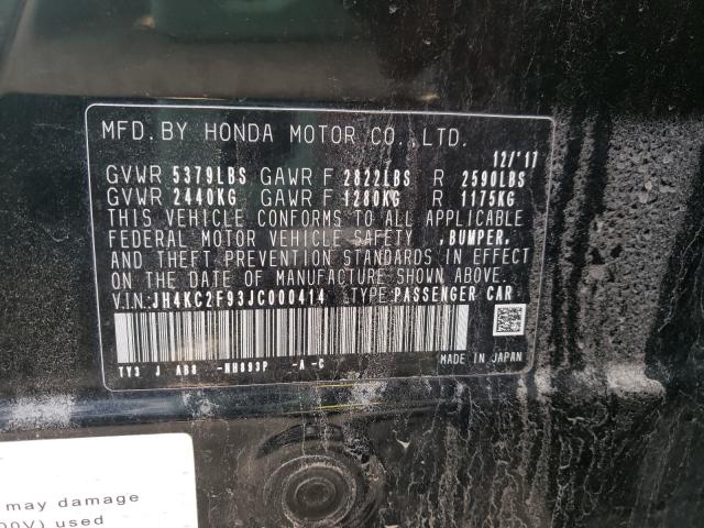 2018 ACURA RLX SPORT JH4KC2F93JC000414