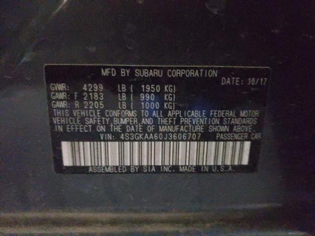 2018 SUBARU IMPREZA 4S3GKAA60J3606707