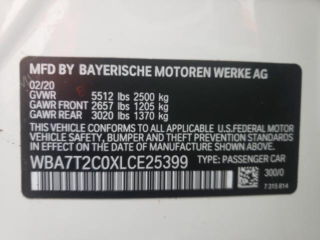 2020 BMW 740 I WBA7T2C0XLCE25399