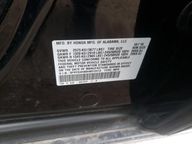 2017 ACURA MDX ADVANC 5FRYD4H80HB012413