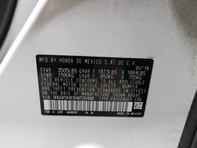 2019 HONDA FIT EX 3HGGK5H83KM720488