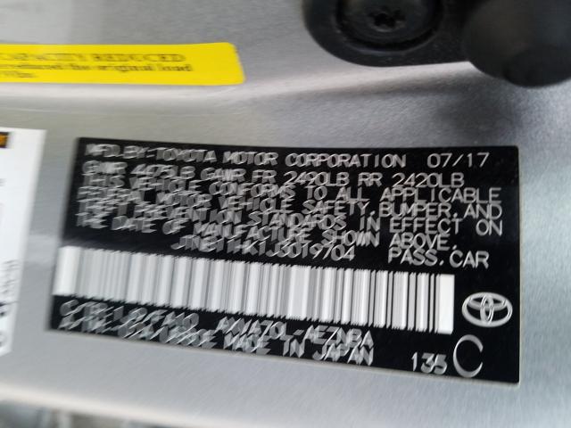 2018 TOYOTA CAMRY JTNB11HK1J3019704