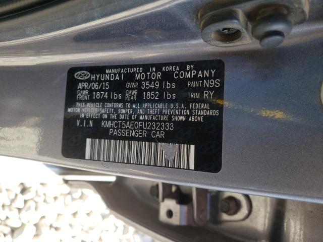 2015 HYUNDAI ACCENT GS KMHCT5AE0FU232333