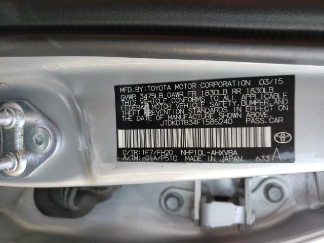 2015 TOYOTA PRIUS C - JTDKDTB34F1585240
