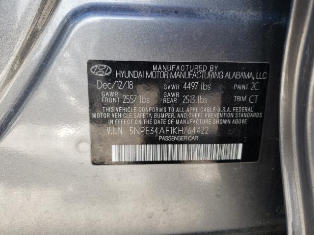 2019 HYUNDAI SONATA LIM 5NPE34AF1KH764422